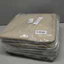 13 x 13 Inch Cube Storage Bins, 6 Pack Extra Large Collapsible Fabric Storage Bin with Ropes, Foldable Storage Cubes for Home (White & Beige-13"x13"x13")