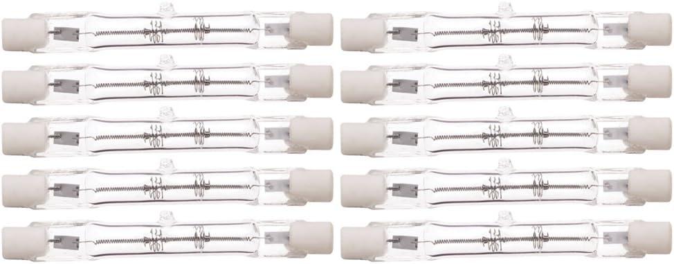 (Pack of 10) J Type 100 Watt 78 mm Q100 T3/78mm (3.07 Inches) 120 Volt R7S Base Halogen