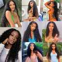 30 32 34 Inch Deep Wave Bundle 1b Human Hair Bundles Mixed Length 3 Bundles Brazilian Virgin Remy Hair Extensions Natural Black Color