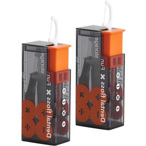 Orange Juice Box Floss Dispenser, Pack Of 4