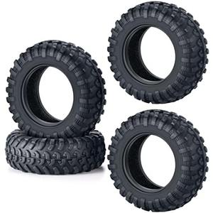 Zolikar 4PCS Rubber Micro RC Tires 42mm for Kyosho Mini Z 4x4 Tires 1/18 Scale 1/24 Scale