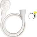 Soerreo Portable Rubber Hose Nozzle, Size, Easy to Use, Hand Shower, Suitable for People or Pets