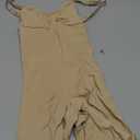 BRABIC Waist Trainer Bodysuit for Women Tummy Control Shapewear Round Neck Seamless Butt Lifter Full Body Shaper (Medium, Beige Mid Thigh)