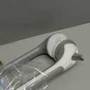 LEVERLOC 2 Pack Shower Grab Bars for Bathtubs and Showers, Easy to Install Suction Shower Handles for Bathroom Removable Handrails for Seniors Elderly Heavy Duty Safety Grip Waterproof Drill Free Gray (16.8 2 Set)