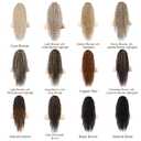 Flufymooz Ponytail Extension, 26 Inch Bohemian Style Drawstring Hair Extensions for Women, Long Curly Wavy Synthetic Hairpiece Women (26 Honey Blonde with Highlights)