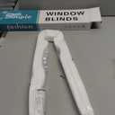 Cordless Blackout Pleated Fabric Shade Window Shades Blinds Darkening Temporary Light Filtering Pleated Paper Shade Easy to Install and Cut for Home Bedroom Office HxW(59" x 35") (White)