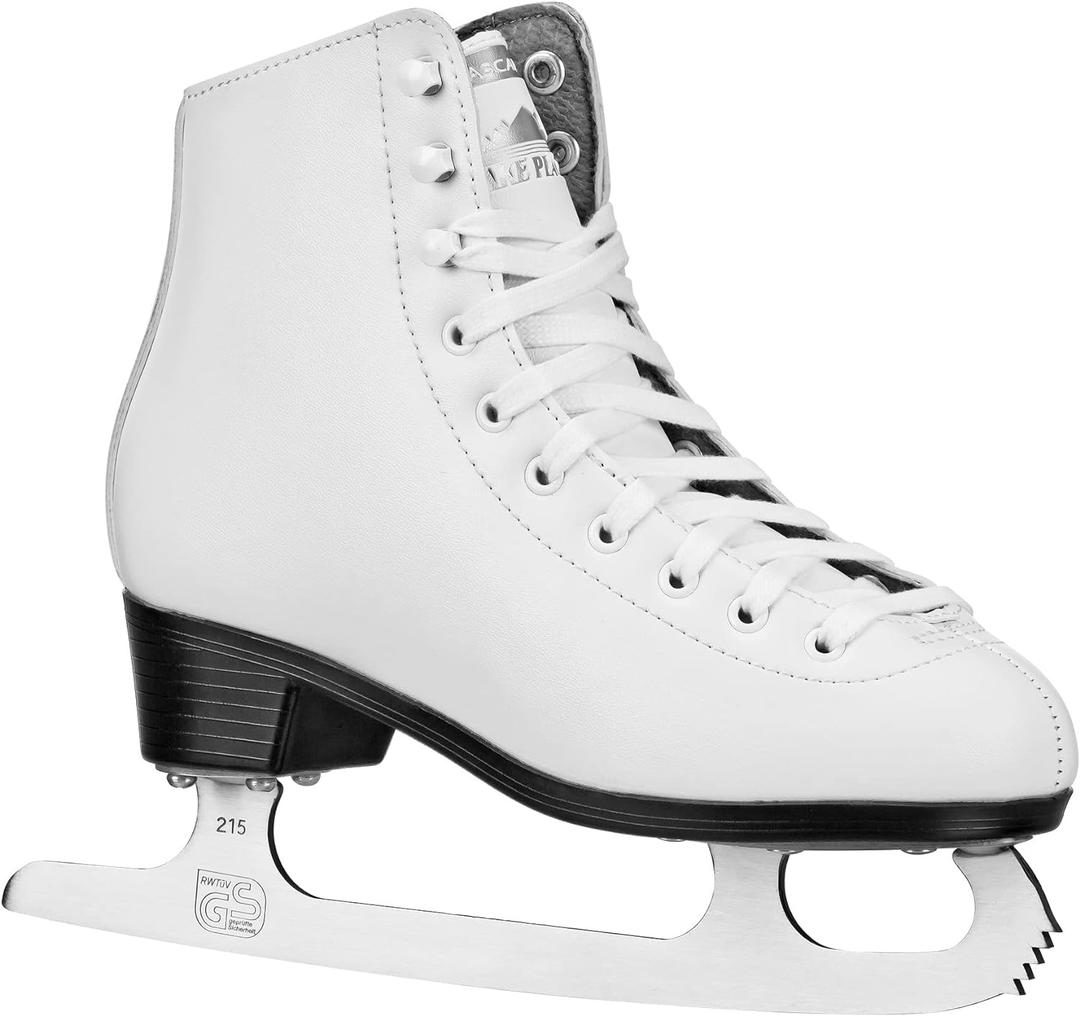 Lake Placid Cascade Girl's Figure Ice Skates White Size (2)