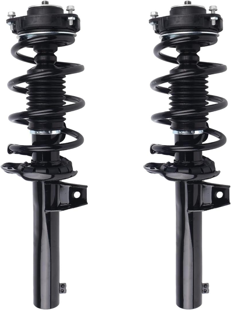 Autoround pair 172311 Front Complete Shock Absorber Compatible with Volkswagen Jetta 2005-2018/ Beetle 2012-2019/ Golf 2010-2014/ Eos 2007-2011, Left & Right Struts with Coil Spring Assembly