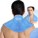REVIX Neck Ice Pack Wrap  Reusable Hot Cold Gel Pack for Neck and Shoulder, Large Flexible Design with Soft Plush Lining, Cervical Gel Ice Wrap Ideal for Post-Workout Recovery, Fatigue & Relaxation