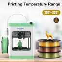 ENTINA 4 Colors Silk Shiny 3D Printer Filament Bundle, PLA Filament 1.75 mm for 3D Printers, Dimensional Accuracy +/- 0.02 mm, 200g x 4 Spools Set