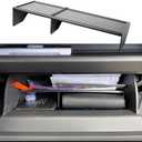 TACORBO Glove Box Organizer Compatible with RAV4 2025 2024 2023 2022 2021 2020 2019 Accessories, Insert Glove Compartment Dividers Black ABS Materials