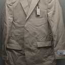 Mens Knit Suit Set 2 Pieces Slim Fit 2 Button Suit Blazer Pants Lightweight Casual Tuxedo Men for Wedding Prom, Size 46 LG