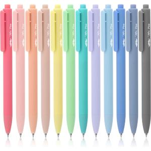 Mr. Pen- Retractable Gel Pens, 12 Pack, Colorful Ink, Fine Point 0.7mm, Fast Dry, Smooth Writing, Cute Pens for Drawing, Writing Planner and School Supplies (Assorted Colors Ink)