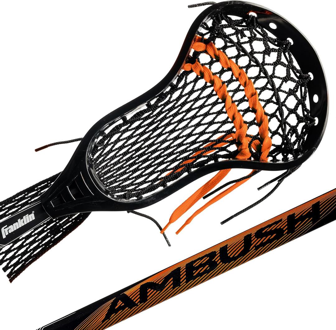 Franklin Sports Ambush Men's + Women's Lacrosse Sticks - Adult + Youth Aluminum Lax Sticks - Boys' + Girls' Game + Training Lacrosse Sticks - Standard + Mini Lax Stick for Kids + Adults