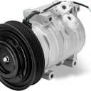 AC Compressor with Clutch with Clutch Compatible with Honda Accord 2003-2007, Odyssey 2005-2007, Pilot 2005-2008, Ridgeline & Acura MDX TL, 3.0L 3.2L 3.5L w/One Plug