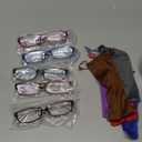 Gaoye Reading Glasses for Women, 6 pack Fashion Readers for Women Men Spring Hinge Eye Glasses, Blue Light Reading Glasses (*C1 Mix Color)
