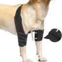 Dog Elbow Protector Brace for Canine Pads Elbow&Shoulder Support Callus, Hygroma, Dysplasia, Arthritis, Dislocation, Pressure Sores, with Metal Splints Wrap Both Left and Right Front Legs, Size: L