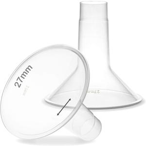 Nenesupply 27mm Flange Compatible with Medela Breast Pump Parts Replace 27mm Medela Flange Accessories Compatible with Pump in Style Parts Symphony Swing Harmony Work with Personalfit Flex