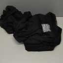 10x10ft Black Tulle Backdrop Curtain with Lights String for Parites, Sheer Photo Backdrop Curtains for Wedding Baby Shower Birthday Party Photo Shoot Decorations (10ft x 10ft(2 Panels 5*10ft))