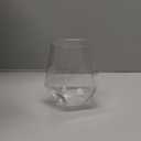 BESTSTAR 40 PCS Clear 12 Oz Plastic Wine Whiskey Glasses, Diamond Stemless Unbreakable Disposable Wine Glasses for Parties, Ideal for Weddings, Christmas, Halloween,Holidays,pool party,Daily Use