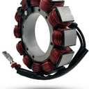 Motorcycle Stator Coil 29987-02 Compatible with Harley Davidson Electra Glide Road Glide Road King 2002-2005 45AMP 29987-02A