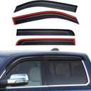 JOYTUTUS Vent Visor Compatible with 2019-2026 Ram 1500 Crew Cab, Only for New Body Style, Low Profile Outside Mount Car Window Rain Guards Deflectors, Vent Shades Accessories