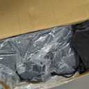 Novabright Inflatable Couch, Flocked Surface, Twin Size, Large, Dark Gray