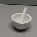 ONTUBE Mortar and Pestle Set, Ceramic Stoneware Spice Herb Grinder Pill Crusher Set (3.2 Inch)