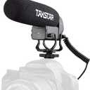 Takstar SGC-600 Shotgun Microphone, Camera Microphone for iPhone Smartphone, Nikon Canon Sony DSLR Camcorder Professional Video Microphone with Windscreen, Shock Mount, 3.5mm Stereo Audio Jack