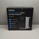 UV Countertop Reverse Osmosis Water Filter System, Hot RO System, 8 Stage Water Purifier, 7L Large Water Tank for Home, 4:1 Pure to Drain, Reduce TDS PFAS, BPA Free (No Installation Required) (White)