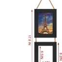 5x7 Wall Hanging Picture Frames Collage with 2 Opening Black Frames 2 Pack