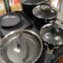 KitchenAid 84800 Hard Anodized Nonstick Cookware Pots and Pans Set, 10 Piece - Onyx Black