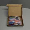 Crtiin 100 Pieces Plastic Beadable Pen Bulk Kit 50 Bead Ballpoint Shaft Black Ink Beaded Pens with 50 Refills for DIY Making Valentines Day Gift for Office(Bright Color)