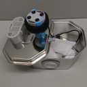 Cat Water Fountain Stainless Steel 108oz/3.2L, APAUK Automatic Pet Fountain Dog Water Dispenser with Water Level Window, Quiet Cat Fountain for Drinking, Inside with Replacement(2 Filters&2 Sponges)