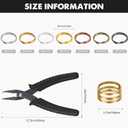 Hotop 1402 Pieces Split Jump Rings Set, Double Closed Jump Ring Multi Color Jewelry with Craft Loop Opener and Split Ring Plier for DIY Necklace Bracelet Craft Making