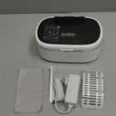 35W Ultrasonic Jewelry Cleaner, 45KHz Retainer Cleaner for Jewelry, 5 Timer & 3 Power Modes, Eyeglasses, Rings, Watch Strap, Dentures - 20oz, 304 Stainless Steel Tank, Quiet <38dB (White)