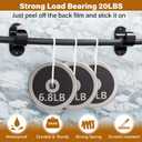 MUAKIOY Black Curtain Rod Hooks, No Drilling Self Adhesive Curtain Brackets, Adjustable Stick on Wall Curtains Pole Hangers for Bathroom, Bedroom, Livingroom, Kitchen (12 Pack)