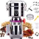 750g Grain Mill, 304 Stainless Steel Spice Grinder, 2800W High-speed Commercial Flour Mill, Superfine Flour Mill Grinder for Home, Grain Mill for Flour