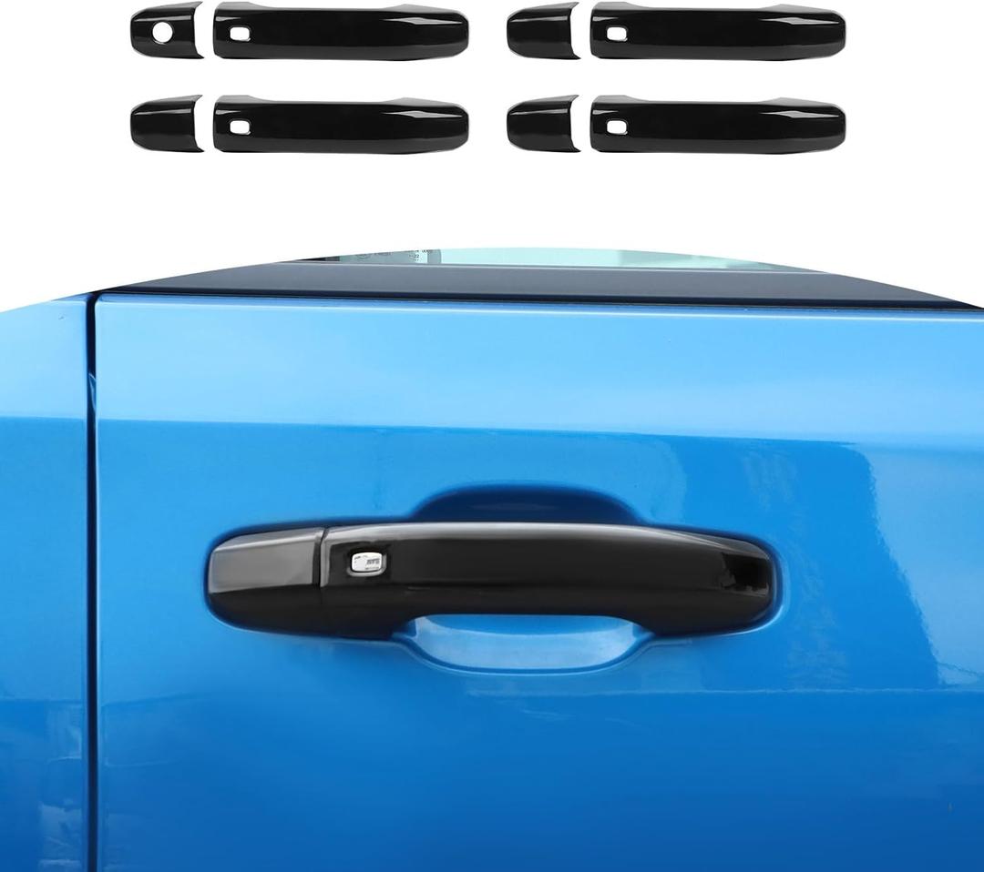 RT-TCZ for Silverado Door Handle Cover Trim Black for Chevy Tahoe 2021 Up Suburban 2020 Up Silverado 2019 Up for GMC Yukon 2021 Up Sierra 2019 Up Black Exterior Accessories