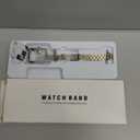 MioHHR Slim Metal Band Compatible with Apple Watch Band 42mm(Series 11 10) 41mm(Series 9 8 7) 40mm(Series 6 5 4 SE3/2/1) 38mm(Series 3 2 1),Stainless Steel iWatch Bands for Women,Silver/Gold