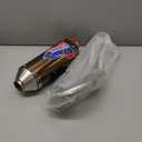 JFG RACING Full Slip On Exhaust Muffler - Complete Exhaust System For For CRF230F 2003 2004 2005 2006 2007 2008 2009 2010 2011 2012 2013, Titanium