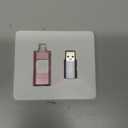 Apple MFi Certified 128GB Flash Drive for iPhone Thumb Drive Photo Stick, USB Memory Stick iPhone Flash Drive for Photos Videos, High Speed Jump Drive Compatible for iPhone/iPad/Android/PC (Pink)