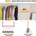 12-Pack-Closet-Organizers-and-Storage,Clothes-Organizer-Hangers for Heavy Clothes Sturdy Home Closet Organization and Storage,College-Dorm-Room-Essentials for Girls,Cloth-Storages-Space-Saving-Hangers