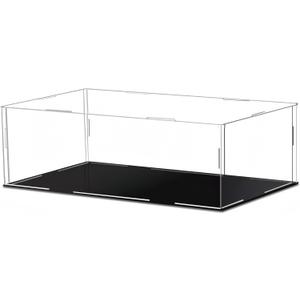 30 x 20 x 10cm Acrylic Clear Display Case Perspex Box Display Cabinets for Collectables, Assemble Countertop Dustproof Protection Showcase for Toys Models Action Figures
