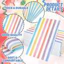 FYSUIMU 100Pcs Pastel Striped Guest Napkins Watercolor Ice Cream Stripe Disposable Napkins Rainbow Paper Dinner Hand Towels for Bathroom Birthday Baby Shower One Silly Goose Party Supplies