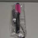 REVLON Silicone Bristle Heated Hair Styling Brush | Fast, Long Lasting Volume for Easy Styling | 1" Barrel for Full Body and Smooth Styles (Black/Pink)