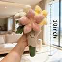 QYN Stuffed Flower Plush Bouquet Flowers Decor Funny Gifts for Women Friends