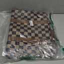 Laptop Tote Bag for Women Work 15.6 inch Canvas Shoulder Bags Computer Messenger Purse Teacher Handbag Office Briefcase (A-Khaki-Black)