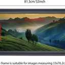 13x30 Picture Frame Solid Wood Black 13x30 Inch Panoramic Photo Frame Posters Frame 13x30 Inch Picture Frames Puzzle Frame(C23B1330)