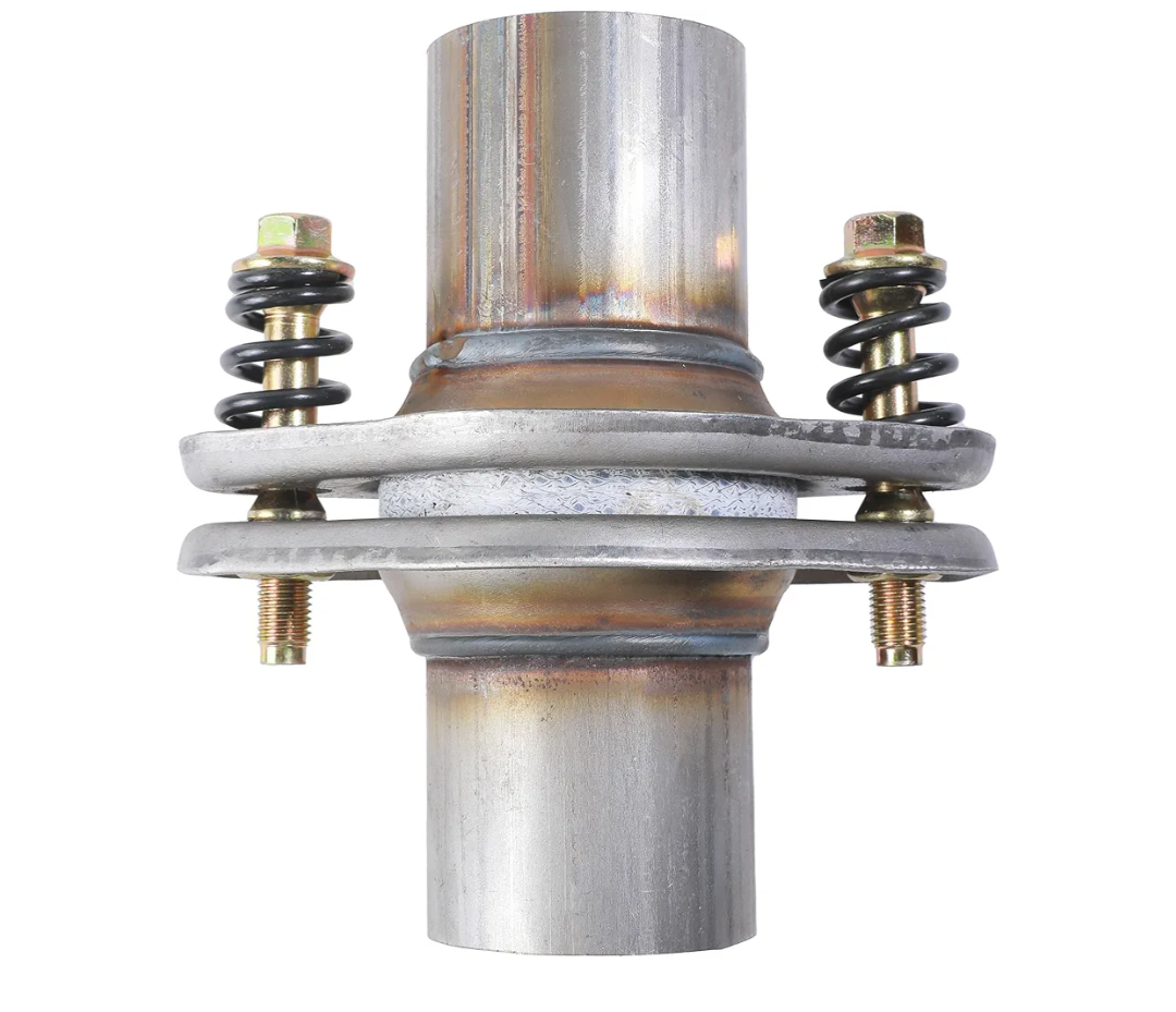 Exhaust Flange, Car Accessories,1.75" 2" 2.25" 2.5" Exhaust Flex Spring Flanges, Exhausts Flange Spring Joint with Bolt and Gasket, Automotive Replacement, Suitable for Cars Trucks SUVs (2")